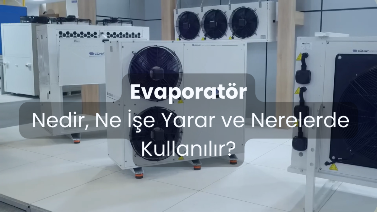 What is an evaporator, what does it do and where is it used? Günay